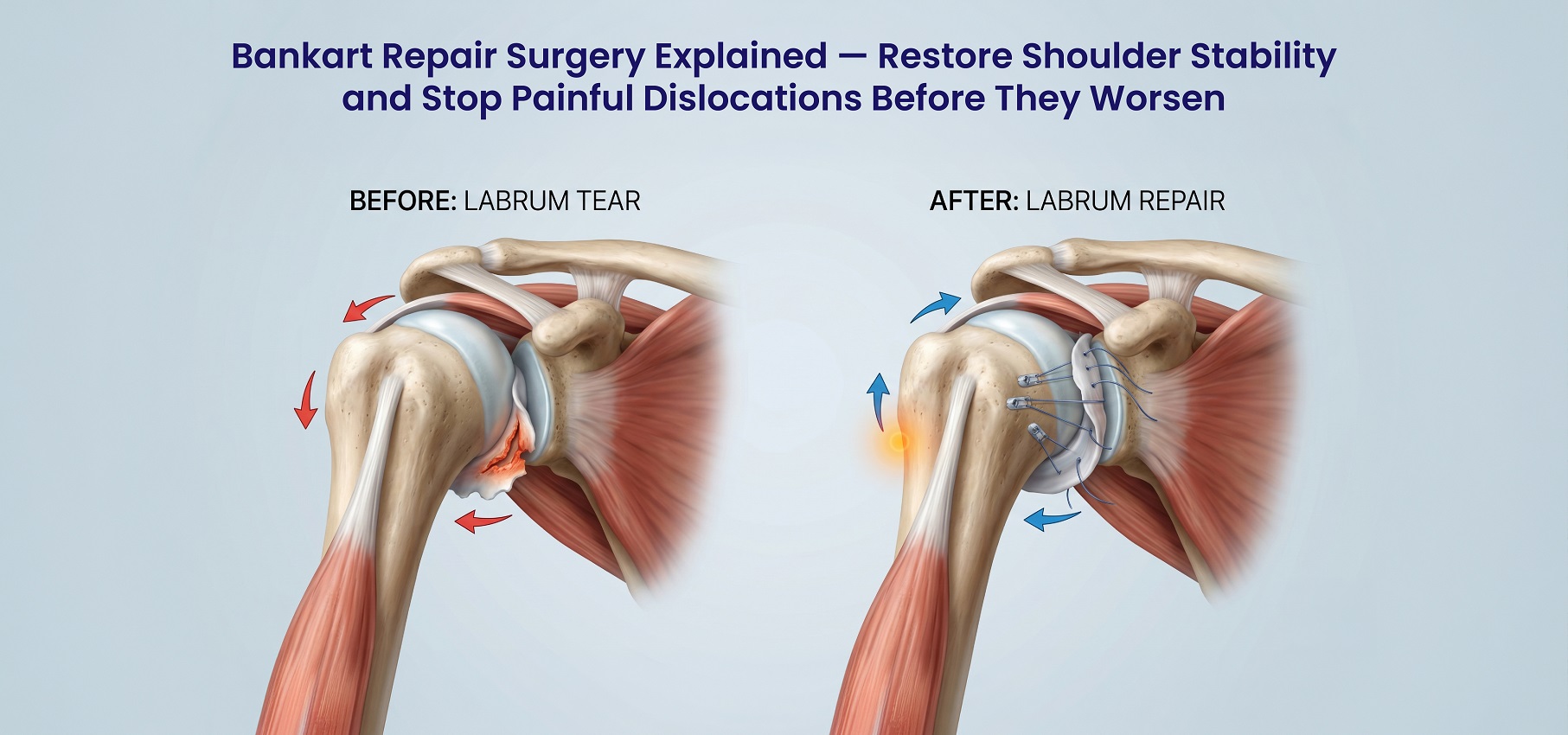 Bankart Repair Surgery explained—restore shoulder stability and stop painful dislocations before they worsen